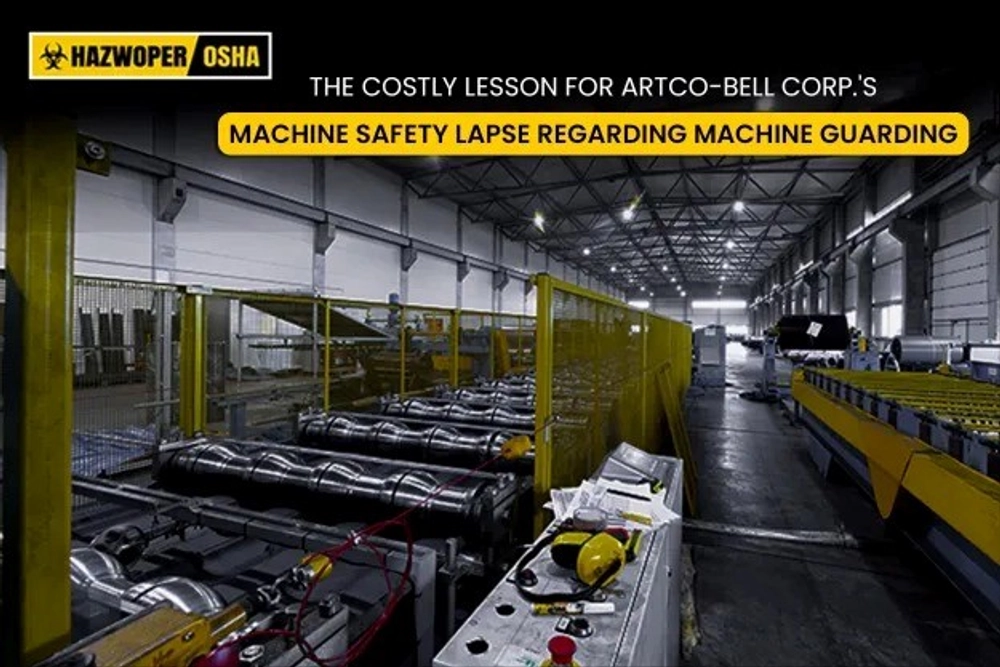 A Manufacturing Plant with Machine Guards Installed around Machines.